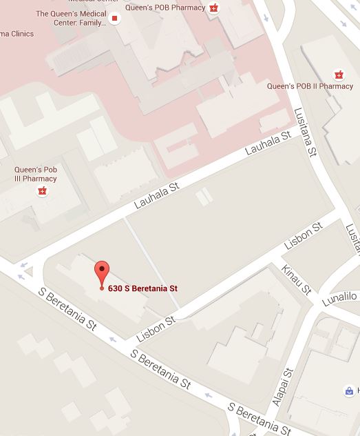 bws map to 630 south beretania 96843