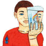 boy drinking water