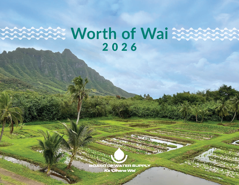 Water Conservation Week Calendar